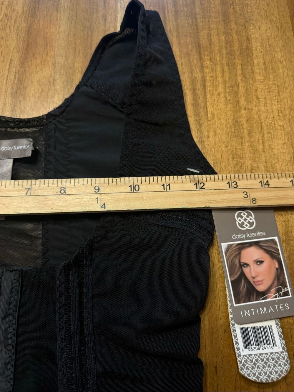 Daisy Fuentes Fashion Shaper Women's Medium Black Waist Cinching Torset NEW - Picture 3 of 6
